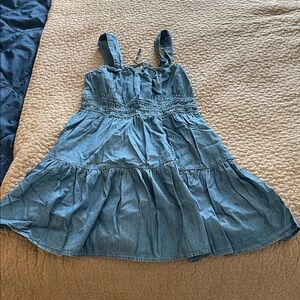 Women’s Gap Blue Denim Sundress - Sleeveless Tiered Dress